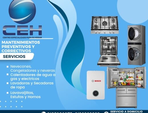 Mantenimiento preventivo y correctivo de electrogasodomesticos