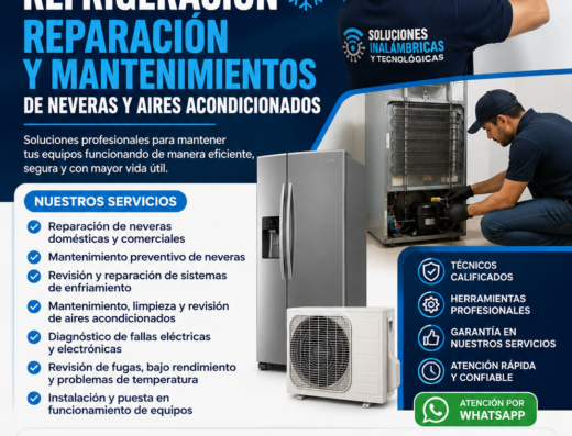 Reparación y mantenimiento de neveras y aires acondicionados