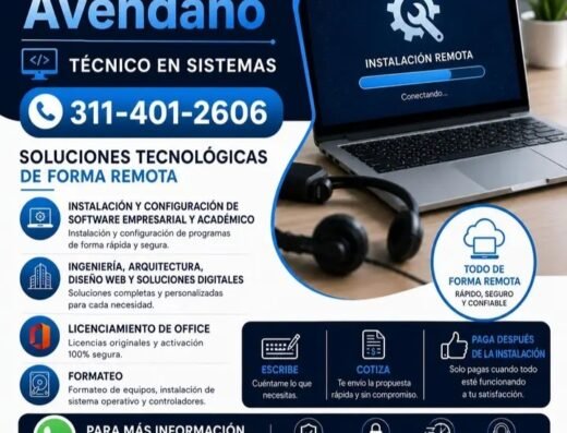 Soporte técnico en sistemas y computadores